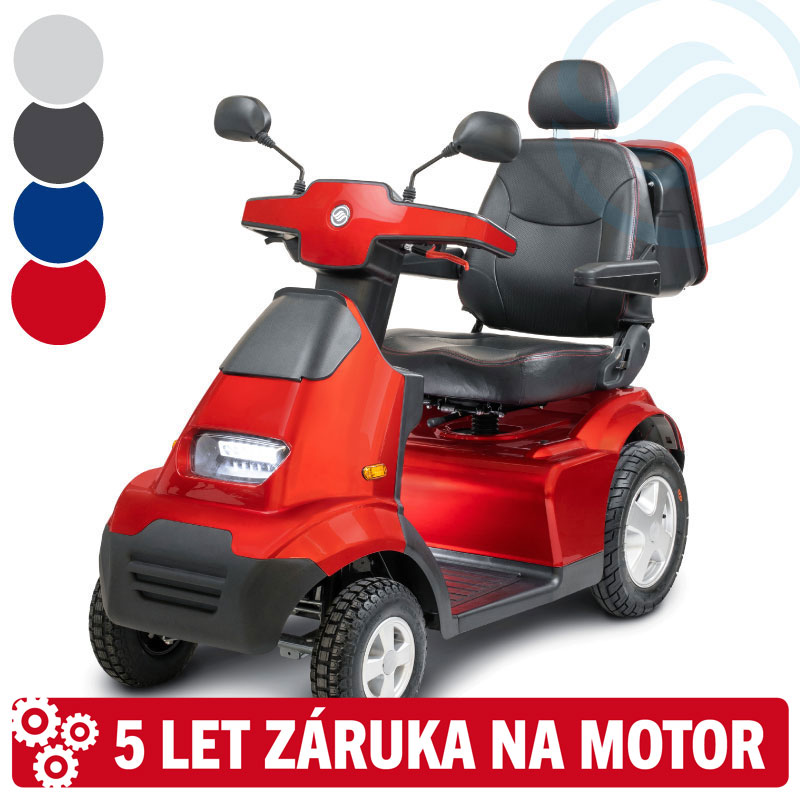 Afiscooter S4, 75 Ah, červený (model 2021)