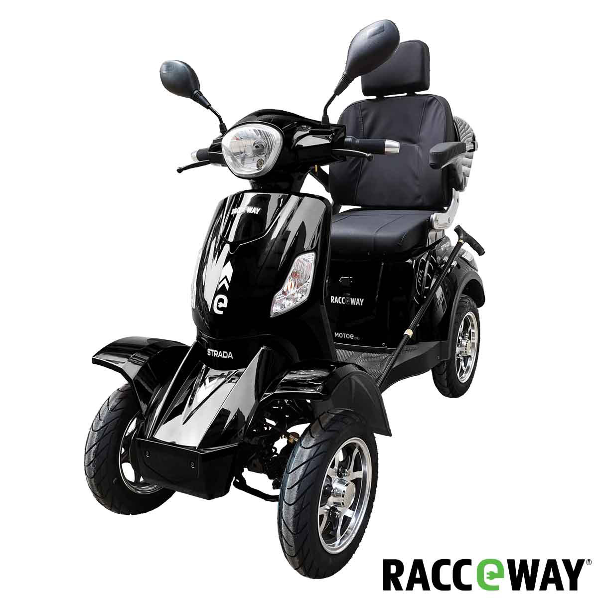 Elektrický čtyřkolový vozík RACCEWAY STRADA / černá lesklá (2022)